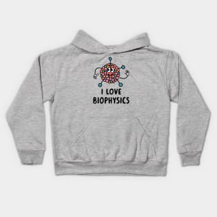 I love Biophysics Kids Hoodie